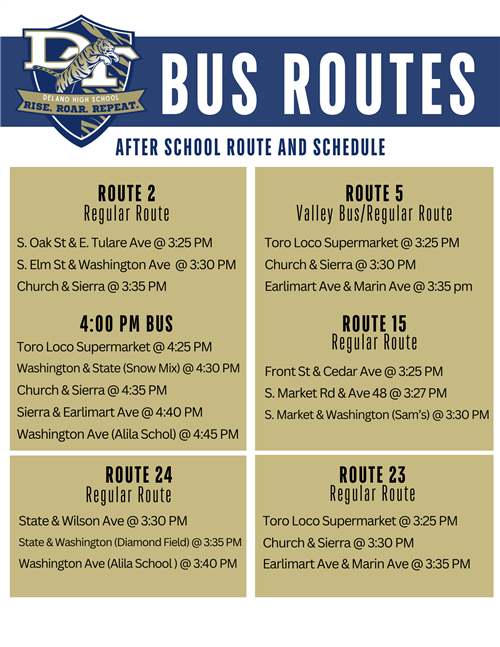 PM Bus Routes